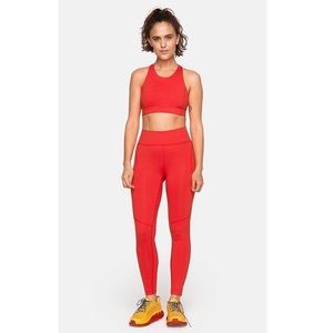 Outdoor Voices Tech Sweat 7/8 Scarlet leggings